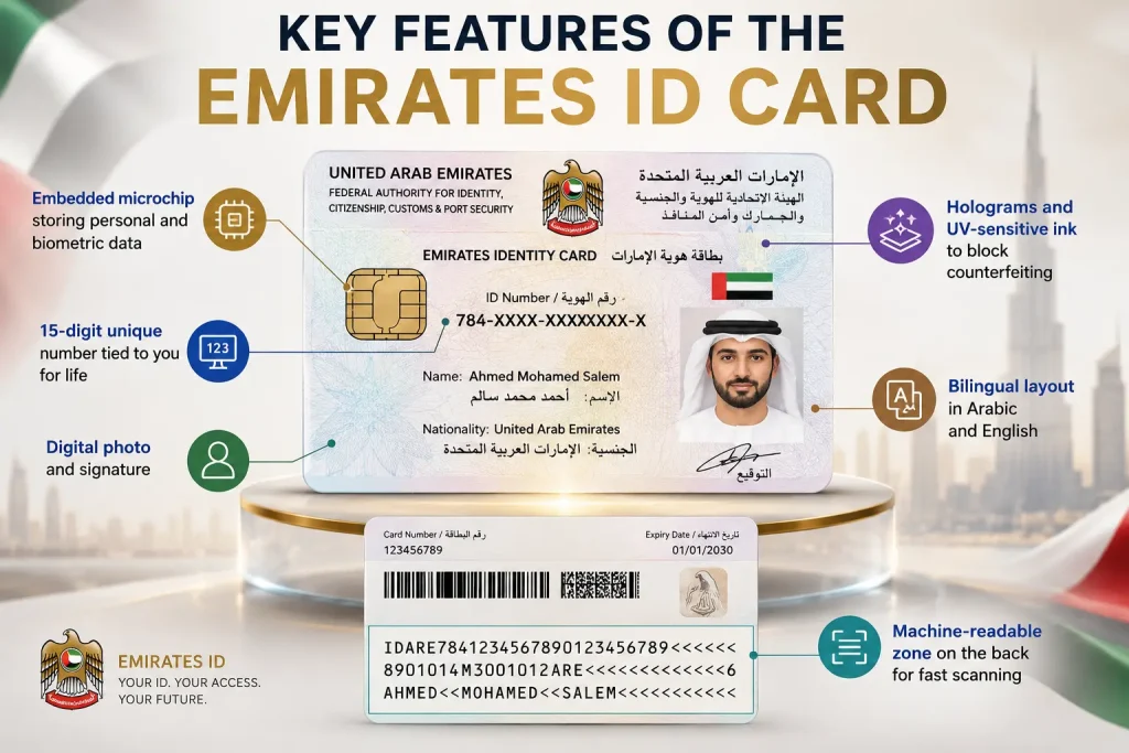 Emirates ID Download Key Features of the Emirates ID Card